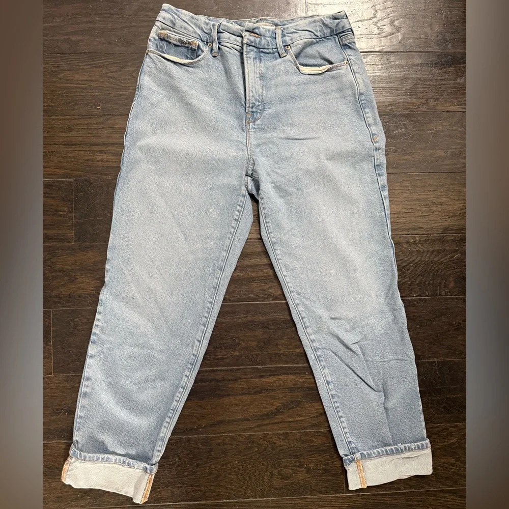 Good American ‘the weekender cuff’ jeans sz 28 - Picture 1 of 4